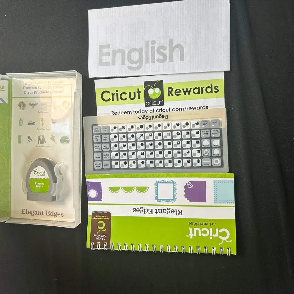 Cricut C everyday Elegant Edges Shapes Cartridge Link Status Unknown